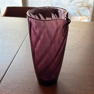 MCM Hazel-Atlas - Moroccan Amethyst Swirled Glass Cocktail Server